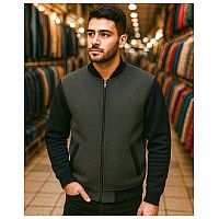 سویشرت بافت مردانه زیپ دار مدل SEASON